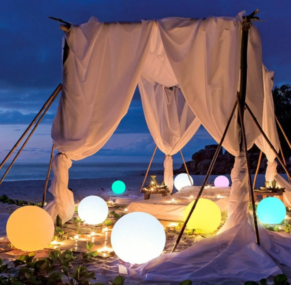 SphereGlow | Stylish Eco-Friendly Modern Ball Lamp with 16 Color Options