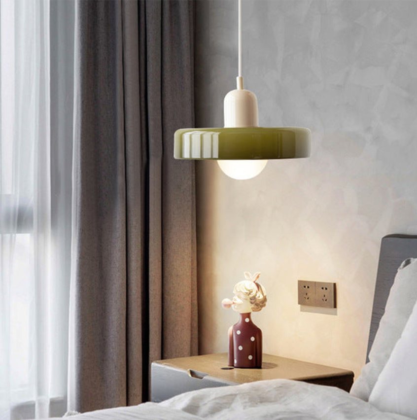 Bauhaus-Inspired Glass Pendant Light – Modern Kitchen Pendant Lighting for Island