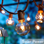 Outdoor Solar String Lights - LED Globe Patio Lights for Garden Decor