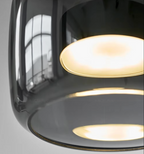 Elegant Glass Pendant Light with Smoked Glass Lampshade for Sophisticated Spaces