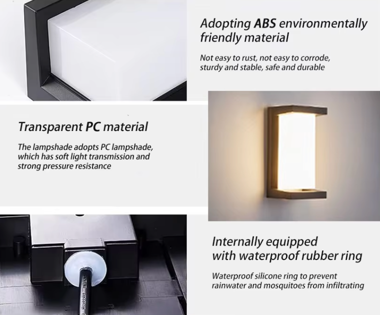 Modern Outdoor Wall Light - Waterproof LED Outdoor Wall Lantern for Garden & Porch