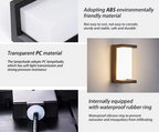 Modern Outdoor Wall Light - Waterproof LED Outdoor Wall Lantern for Garden & Porch