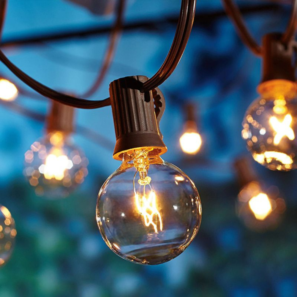 Outdoor Solar String Lights - LED Globe Patio Lights for Garden Decor