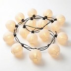 Solar Lantern String Lights | Waterproof Art Deco Patio Lights for Outdoor Decor