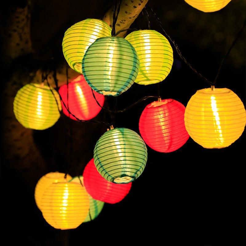 Solar Lantern String Lights | Waterproof Art Deco Patio Lights for Outdoor Decor