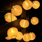 Solar Lantern String Lights | Waterproof Art Deco Patio Lights for Outdoor Decor