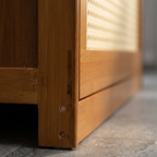 Stylish Bamboo Shoe Storage Bench with Cushioned Seating for Entryway