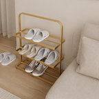 Modern Minimalist 3-Tier Shoe Rack - Durable Iron Shoe Storage Organizer