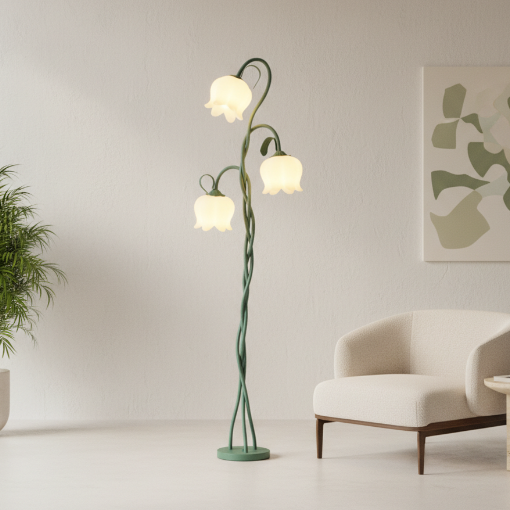 Twist Tulip - Modern Floor Lamp with Customizable Design for Living Room