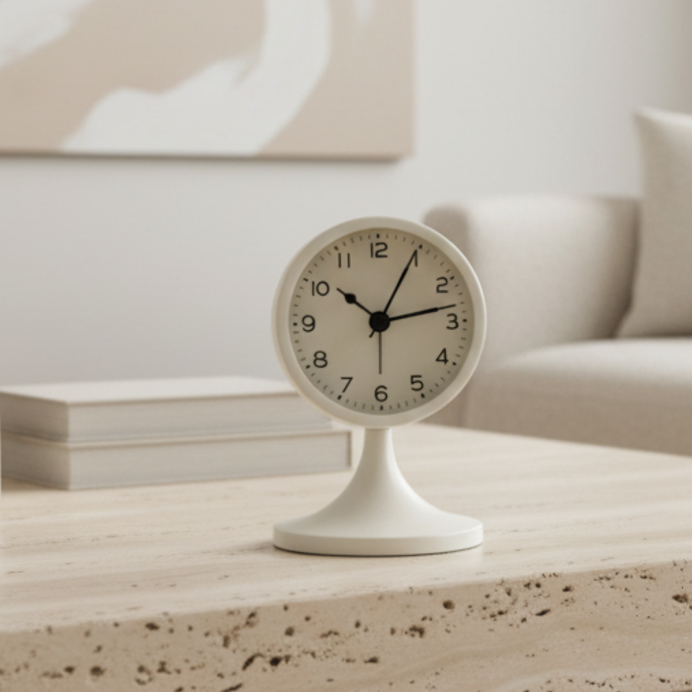 Classic Vintage Alarm Clock | Silent Quartz Movement with Backlight for Peaceful Sleep