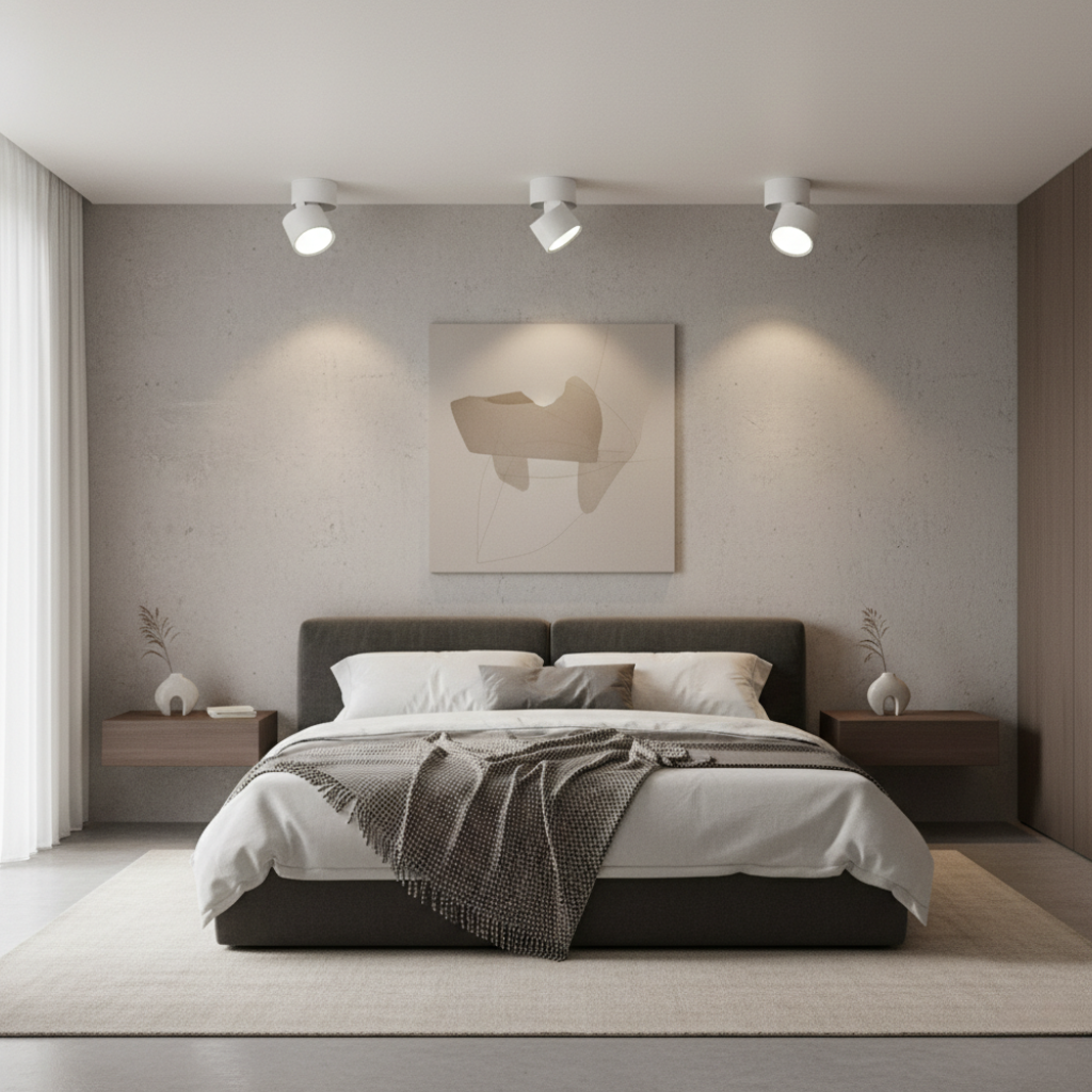 Sleek Adjustable LED Spotlight Ceiling Light for Modern Interiors