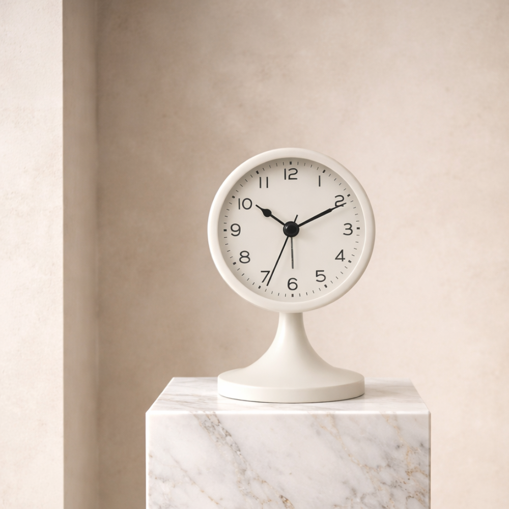 Classic Vintage Alarm Clock | Silent Quartz Movement with Backlight for Peaceful Sleep