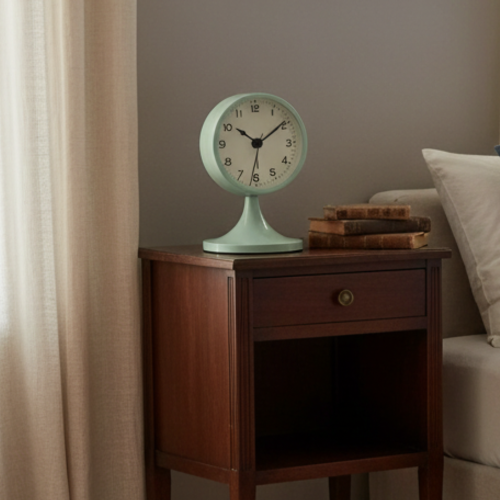 Classic Vintage Alarm Clock | Silent Quartz Movement with Backlight for Peaceful Sleep