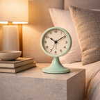 Classic Vintage Alarm Clock | Silent Quartz Movement with Backlight for Peaceful Sleep