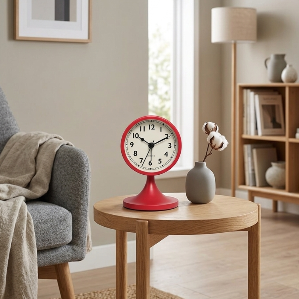 Classic Vintage Alarm Clock | Silent Quartz Movement with Backlight for Peaceful Sleep