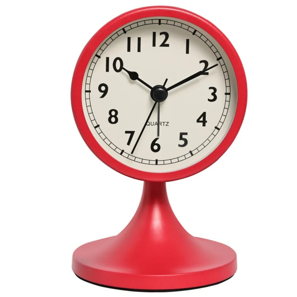 Classic Vintage Alarm Clock | Silent Quartz Movement with Backlight for Peaceful Sleep