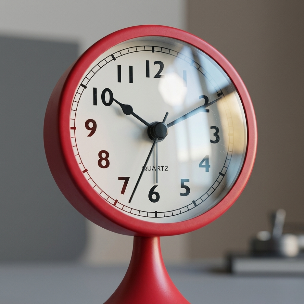 Classic Vintage Alarm Clock | Silent Quartz Movement with Backlight for Peaceful Sleep