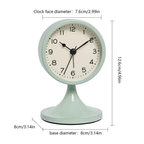 Classic Vintage Alarm Clock | Silent Quartz Movement with Backlight for Peaceful Sleep
