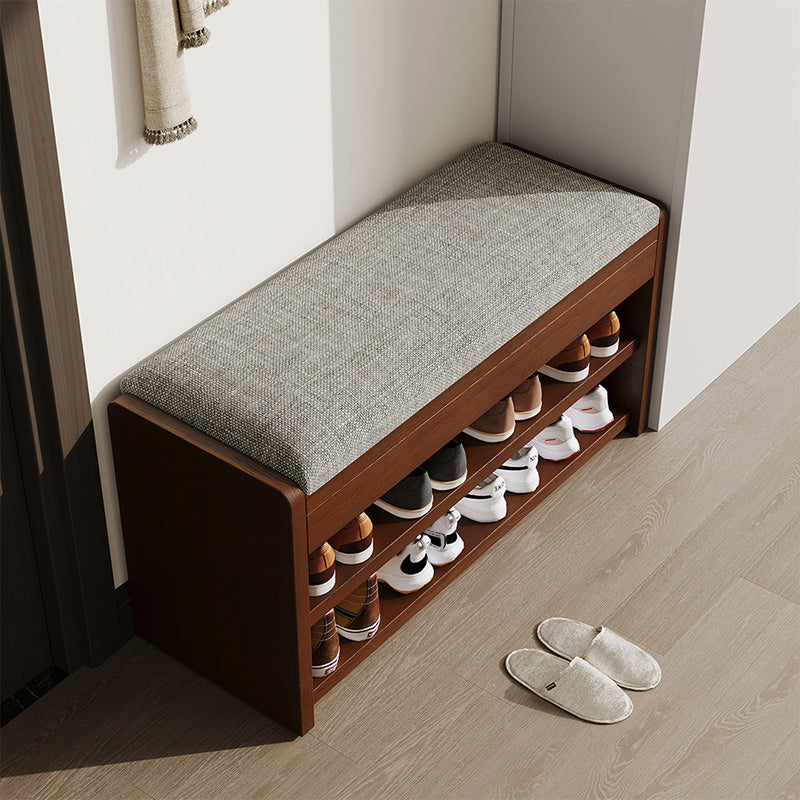 Vintage Solid Wood Shoe Rack Storage - 2/3 Tier Shoe Organizer for Entryway