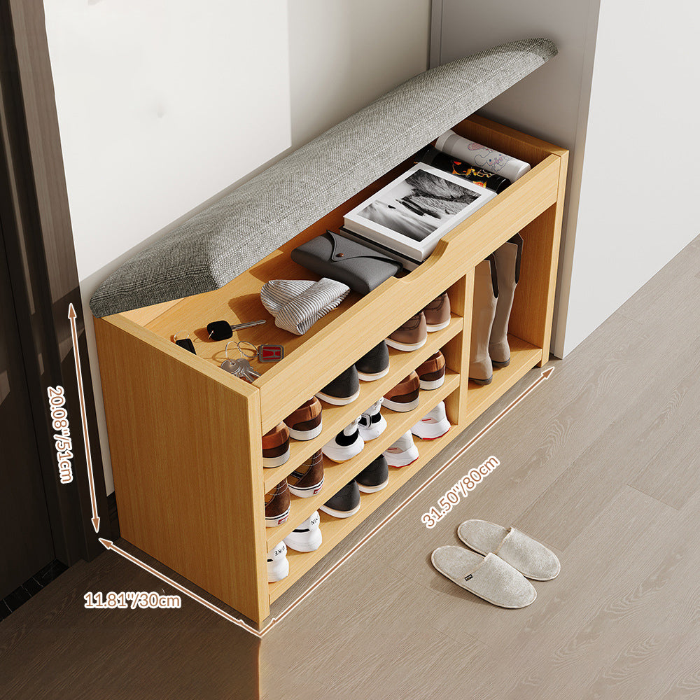 Vintage Solid Wood Shoe Rack Storage - 2/3 Tier Shoe Organizer for Entryway