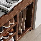 Vintage Solid Wood Shoe Rack Storage - 2/3 Tier Shoe Organizer for Entryway