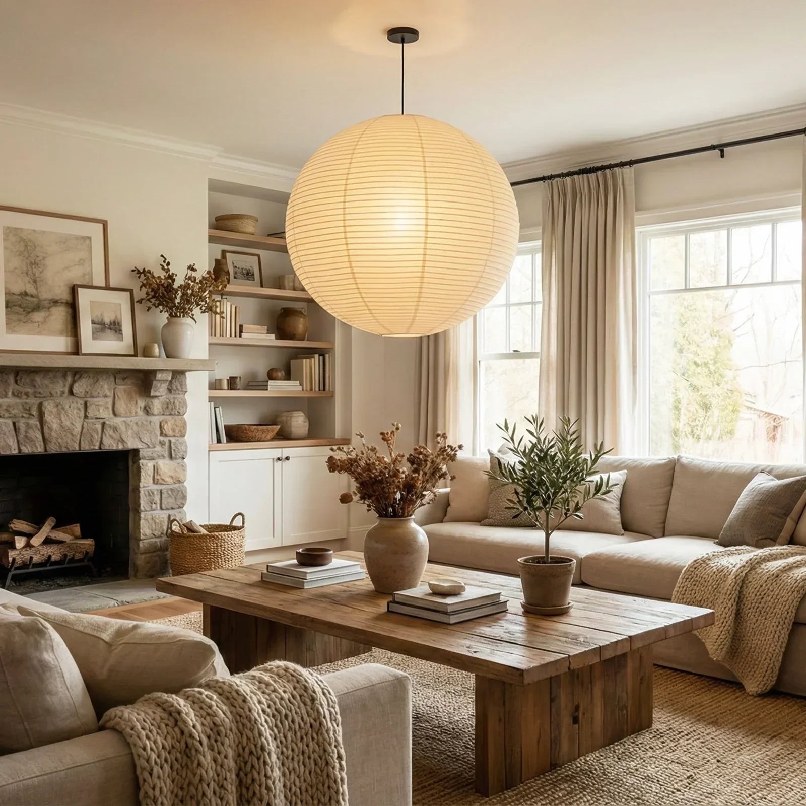 Akari A Series Paper Pendant Light