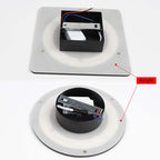 Klyne Minimalist Round/Square Outdoor Wall Lamp LED, Black/White