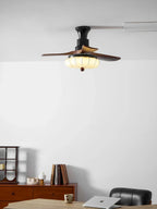 Modern Elira Flower Fabric Ceiling Fan Lights
