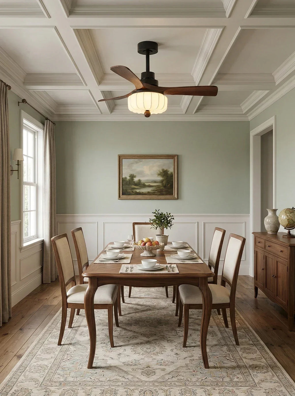 Modern Elira Flower Fabric Ceiling Fan Lights