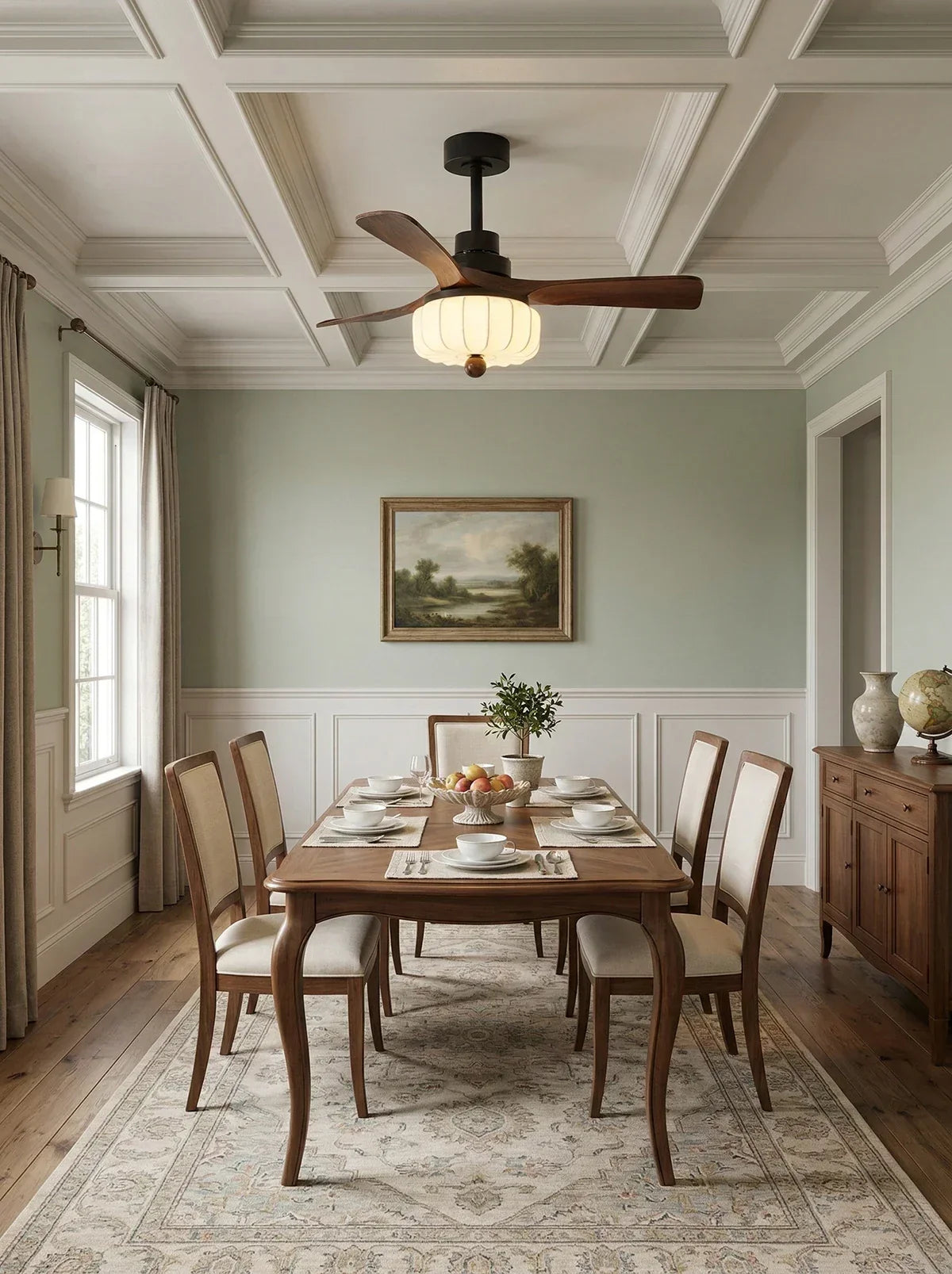 Modern Elira Flower Fabric Ceiling Fan Lights