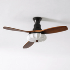 Modern Elira Flower Fabric Ceiling Fan Lights