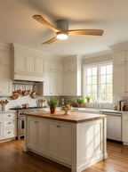Propeller Style Wooden Ceiling Fan Light