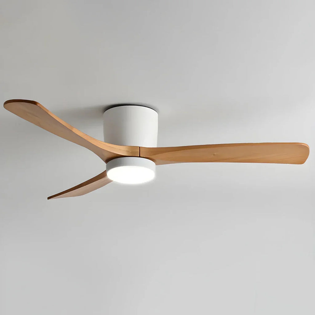 Propeller Style Wooden Ceiling Fan Light