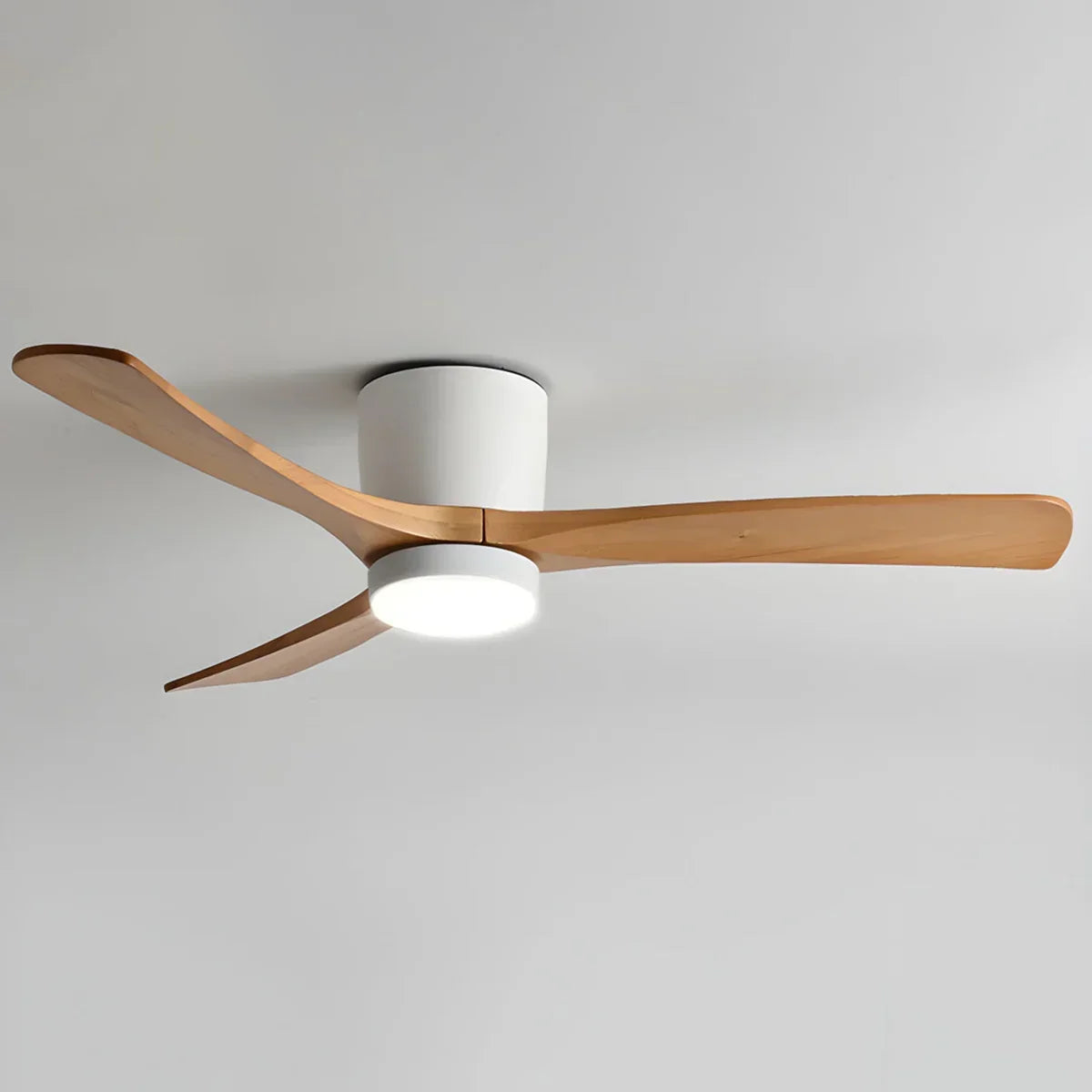 Propeller Style Wooden Ceiling Fan Light