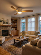 Propeller Style Wooden Ceiling Fan Light