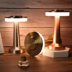 Table Lamp Cordless Metal Rechargeable Dimmable LED Light