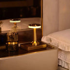 Table Lamp Cordless Metal Rechargeable Dimmable LED Light