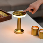 Table Lamp Cordless Metal Rechargeable Dimmable LED Light
