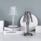 Table Lamp Crystal Rechargeable Touch Dimmable LED Light